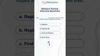 Software Testing Interview Questions with Answers for Fresher | STAD Solution