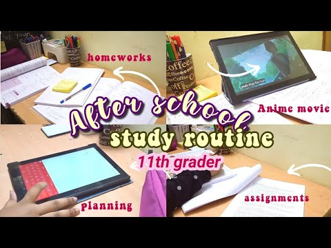 After school routine🍁| life as a 11th grader| Study with me| Study vlog