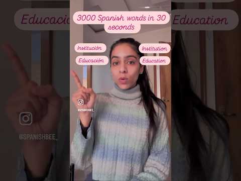 3000 Spanish words in just 30 seconds ! #reels #ytshorts #shorts #spanish #languagelearning #españa