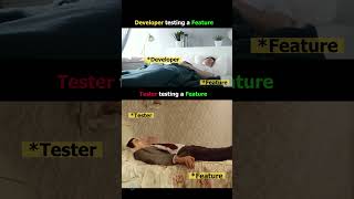 Developer vs Tester — Testing a Feature  😂 #shortsviral