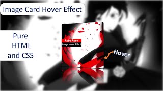 Image Card Hover Effect Using Pure HTML and CSS | IMAGE HOVER EFFECT Tutorial.