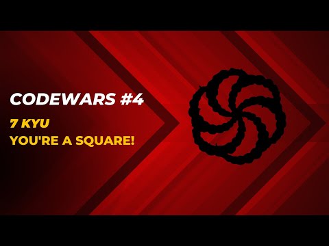 حل مسألة : !kyu7 You're a square