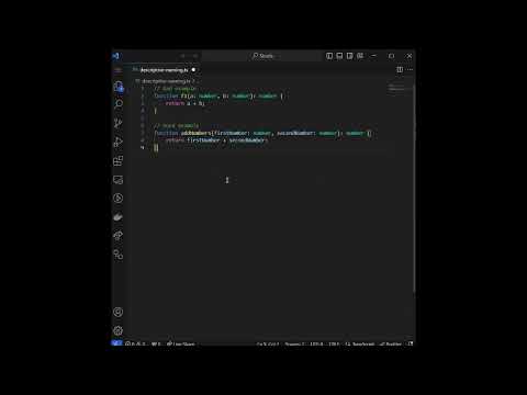 clean code descriptive name