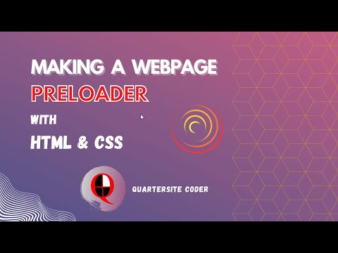 Webpage Preloader using HTML & CSS | without Javascript | NEW | 2022