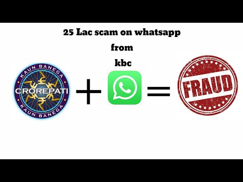 KBC Whatsapp fraud | #25lac scam | whatsapp