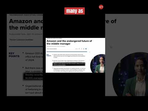 Amazon FIRING 14,000 Managers | How AI Is Reshaping Your Job Future #tech #ai #job