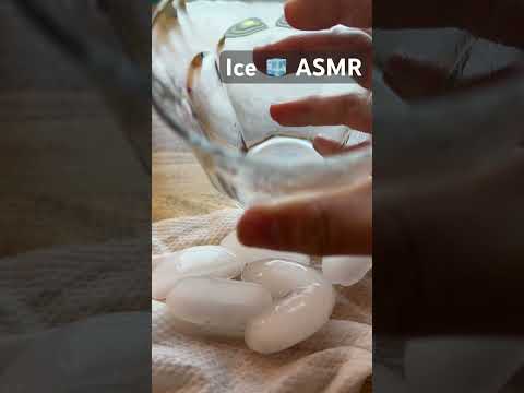 More ice asmrrr 🧊💦! #asmr