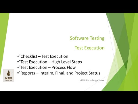 Software Testing - Test Execution