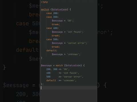 PHP match operator