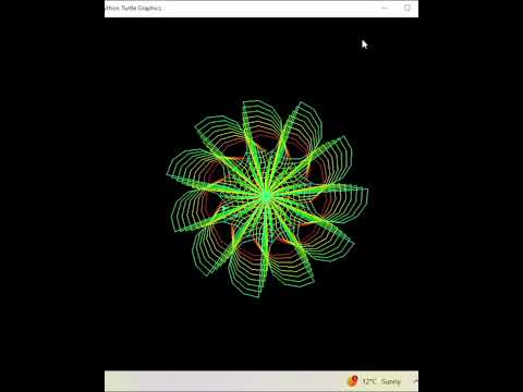 #coding #programminglanguage #drawing #python #pythonturtle #pythonprogramming #color