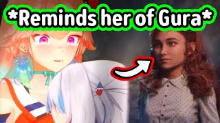 Kiara Notices That This Character Talks Like Gura Off-Stream