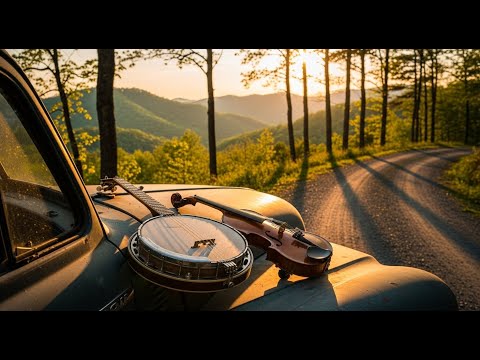 Open Road Bluegrass Instrumental | Upbeat Acoustic Tunes for a Feel-Good Road Trip