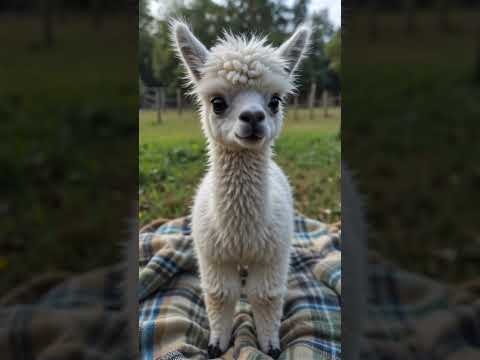 Can You Resist This Baby Alpaca's Sweet Gaze? 😍🦙