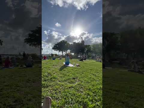 Enjoying every ray of sunshine in beautiful Sarasota #floridalife #yogabythebay #yoga