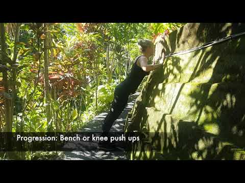 Wall push ups