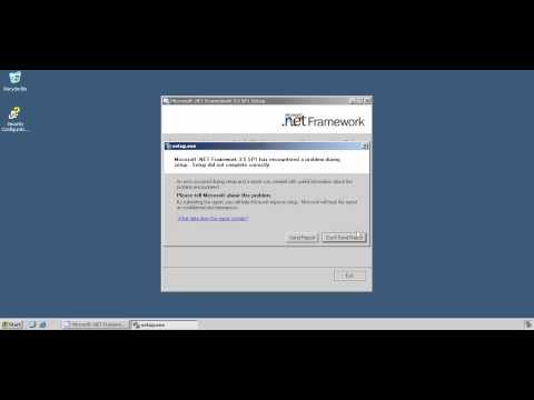 2  Dotnetframework 3 5 install Node1  ERROR