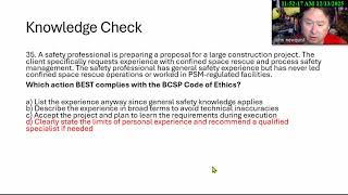 Daily Quiz ep80 Ethics  December 25 2025 BCSP