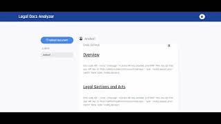 Legal document summarization