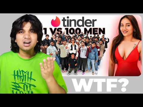 DESI TINDER IN REAL LIFE (100 BOYS VS 1 GIRL) THIS IS WILD | ALLEN CHOUDHARY | ARAV TALKS