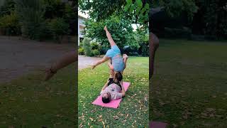 acroyoga: practice makes progress 💪🏼 #fitnessmotovation #acroyoga #acroduo