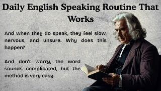 Daily English Speaking Routine That Works || English Easy Practice Story || Easy Practice Method