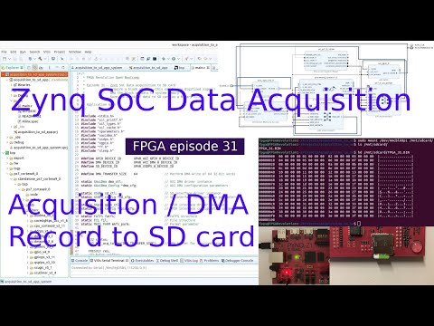 FPGA 31 - Zynq SoC FPGA Data acquisition to SD card (Acquisition / DMA and record to SD card)