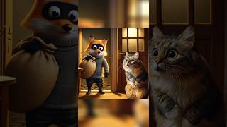 cat vs thief 😼 #catstory #shorts