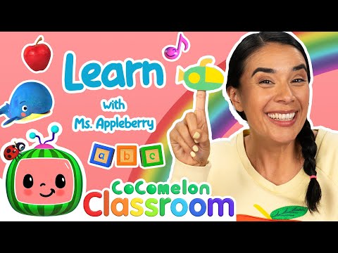 Educational Videos with Ms. Appleberry | Learn Colors, Letters & Numbers | CoComelon Classroom