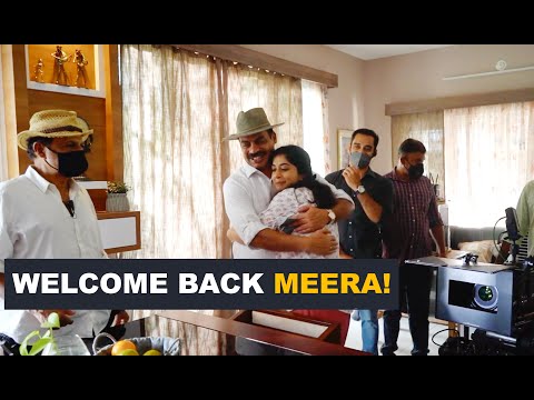 'Welcome back Meera!' | Sathyan Anthikad's film crew welcomes Meera Jasmine | Makal