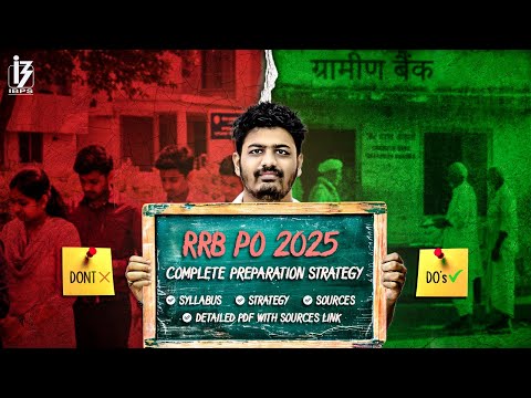 RRB PO PREPARATION 2025 | DETAILED GUIDANCE WITH PDF