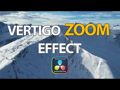 How to Create VERTIGO ZOOM (Dolly Zoom) Effect in DaVinci Resolve?