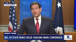 LIVE: Sec. Rubio holds year-end news conference at State Department