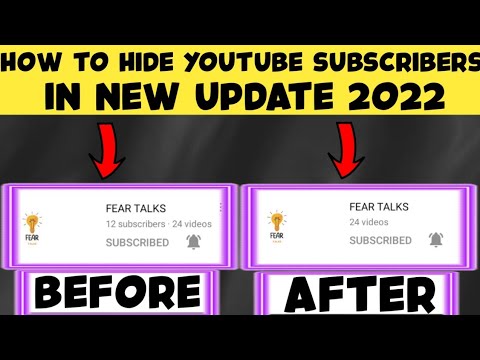 How To Hide YouTube Subscribers In New Update 2022 | YouTube Subscribers Hide Kaise Kare