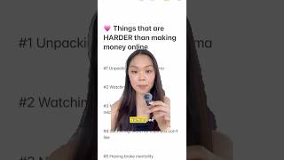 Things that are HARDER than making money online
