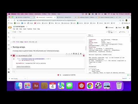 Python programming with Google Colab