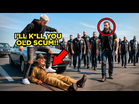 TikToker Slapped an Old Veteran in Front of 40 Bikers | They Taught Him a Lesson He’ll Never Forget