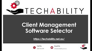 TechAbility Client Management Software Selector