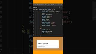 Detect CapLock On | JavaScript #shorts #tipsandtricks #javascript
