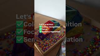 Colour sorting with Connetix tiles! #backtoschool #learningmadefun #openendedtoys #connetixtiles