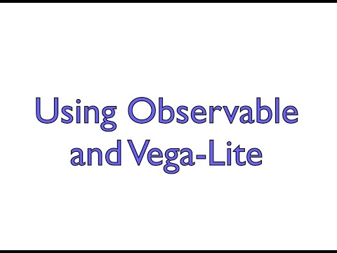 Using Observable and Vega-Lite