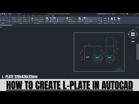 L-PLATE IN AUTOCAD.