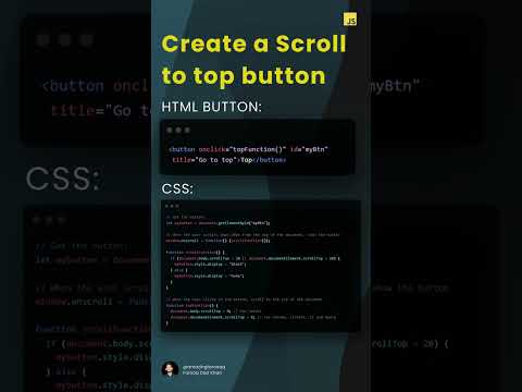 Create a scroll to top button.