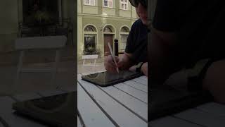 Any tips how to focus outside? 😂 #softwaredeveloper  #indiehacker  #coderslife #remotedeveloper