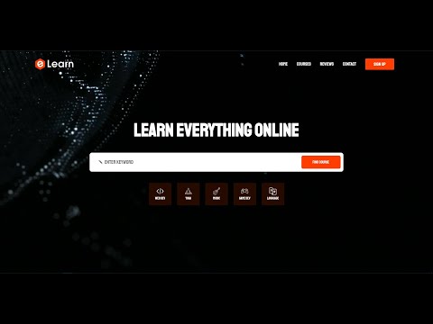 Make A Website Header Using HTML, CSS | Add Background Video On HTML
