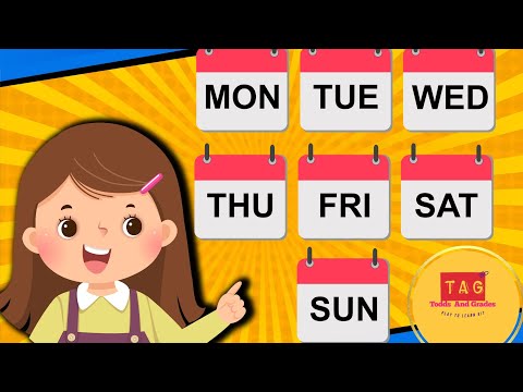 The 7 Days of the Week| Days of the week motivation for kids| Monday #forkids @toddsandgrades20