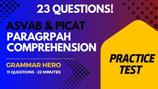 Ace the ASVAB: Paragraph Comprehension Practice Test #acetheasvab #grammarhero