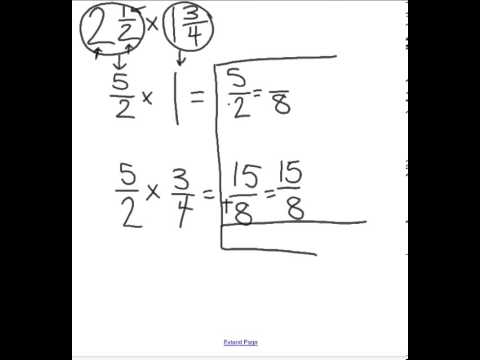 multiplying mixed numbers, decomposing method