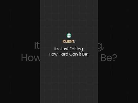 Client: “It’s just editing, how hard can it be?” Us: "Wait let us show you" | Inteliqo