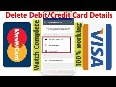 How to Delete Debit Card from Google Play Store  | Remove debit card from play store