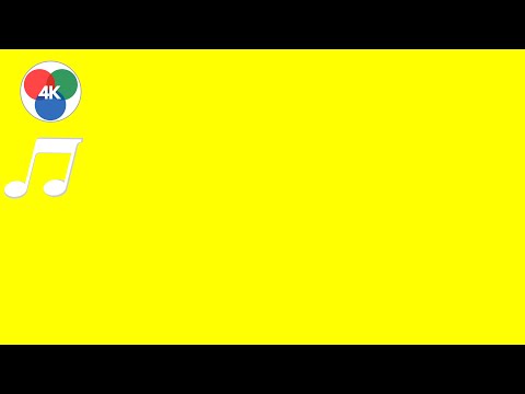 4K UHD - Peaceful Music (PURE YELLOW) RGB 255,255,0 HEX #ffff00